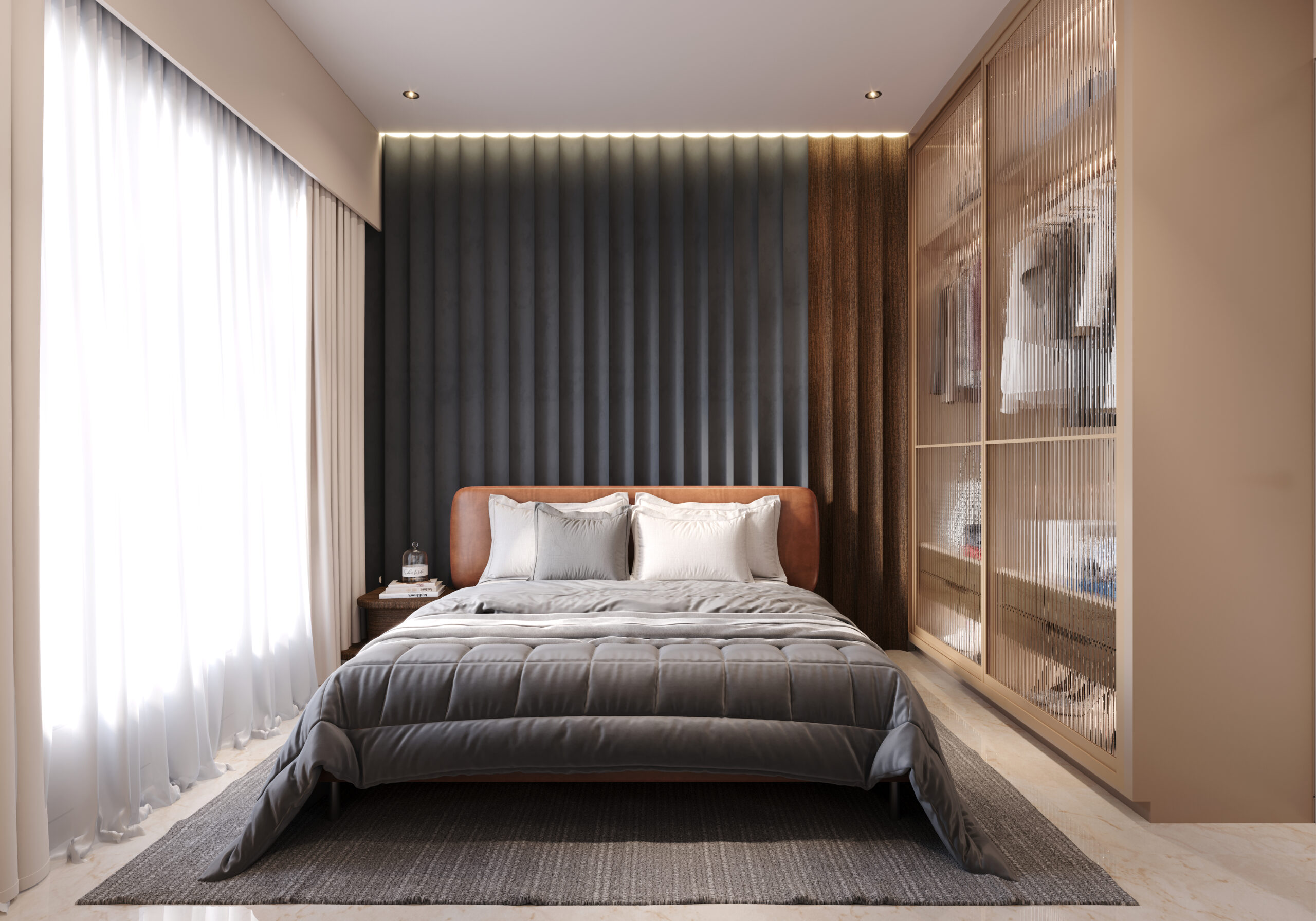 Bedroom with more space and light